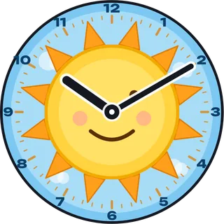 Sunshine clock face
